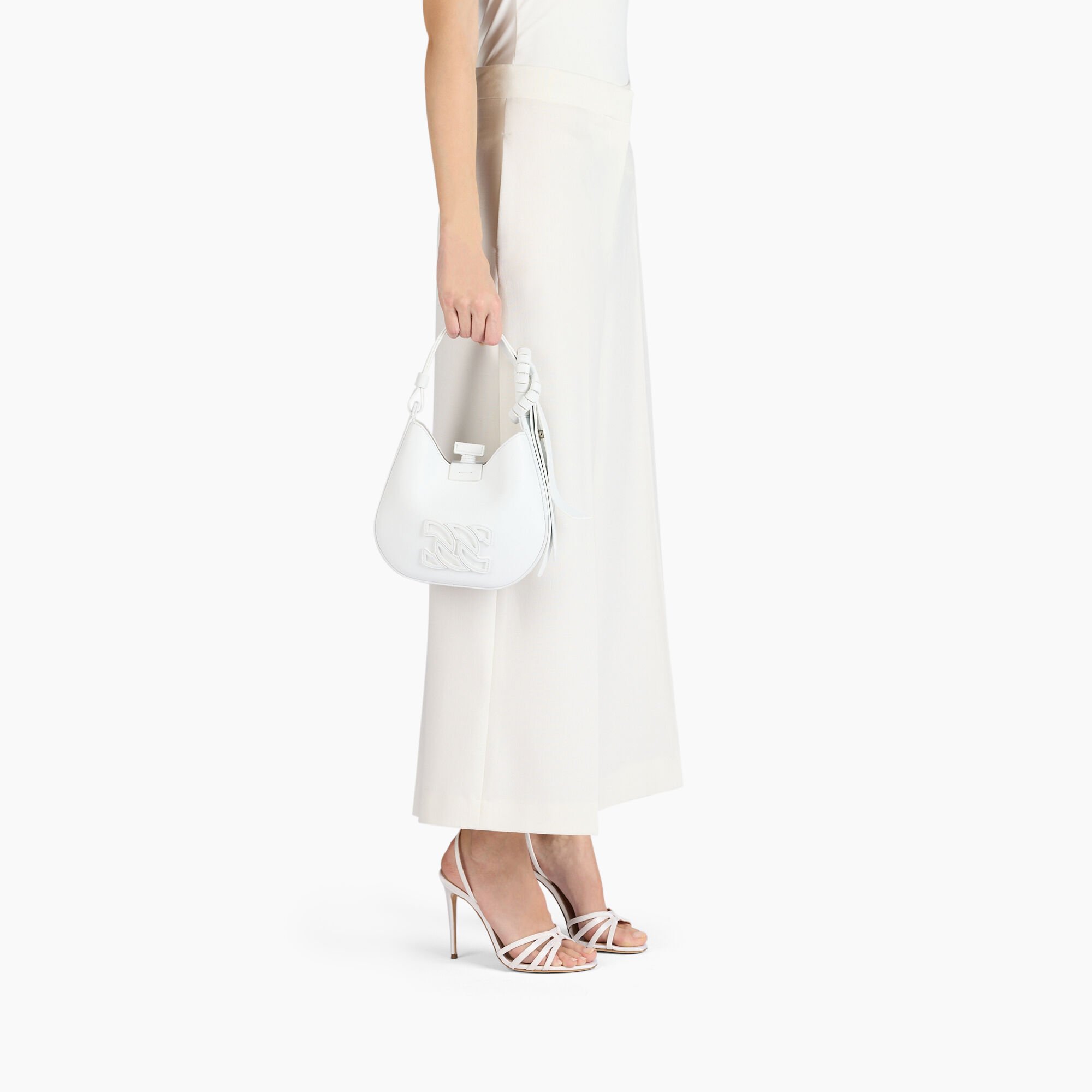 Casadei Mini Vandome Bag White 3W492B0000VDMNO Casadei Mini Vandome Bag White 3W492B0000VDMNO