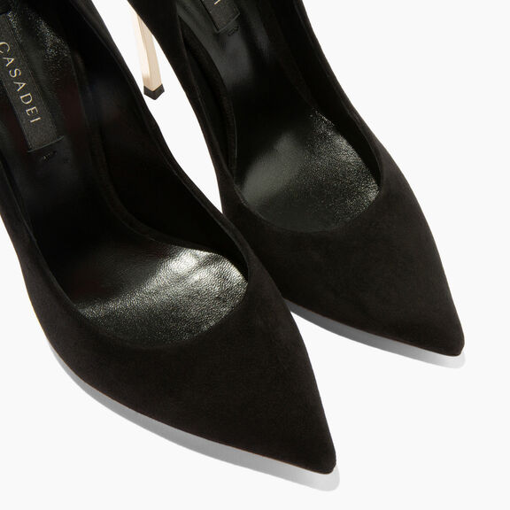 Casadei حذاء بكعب بليد أسود 1F916W120MC1190