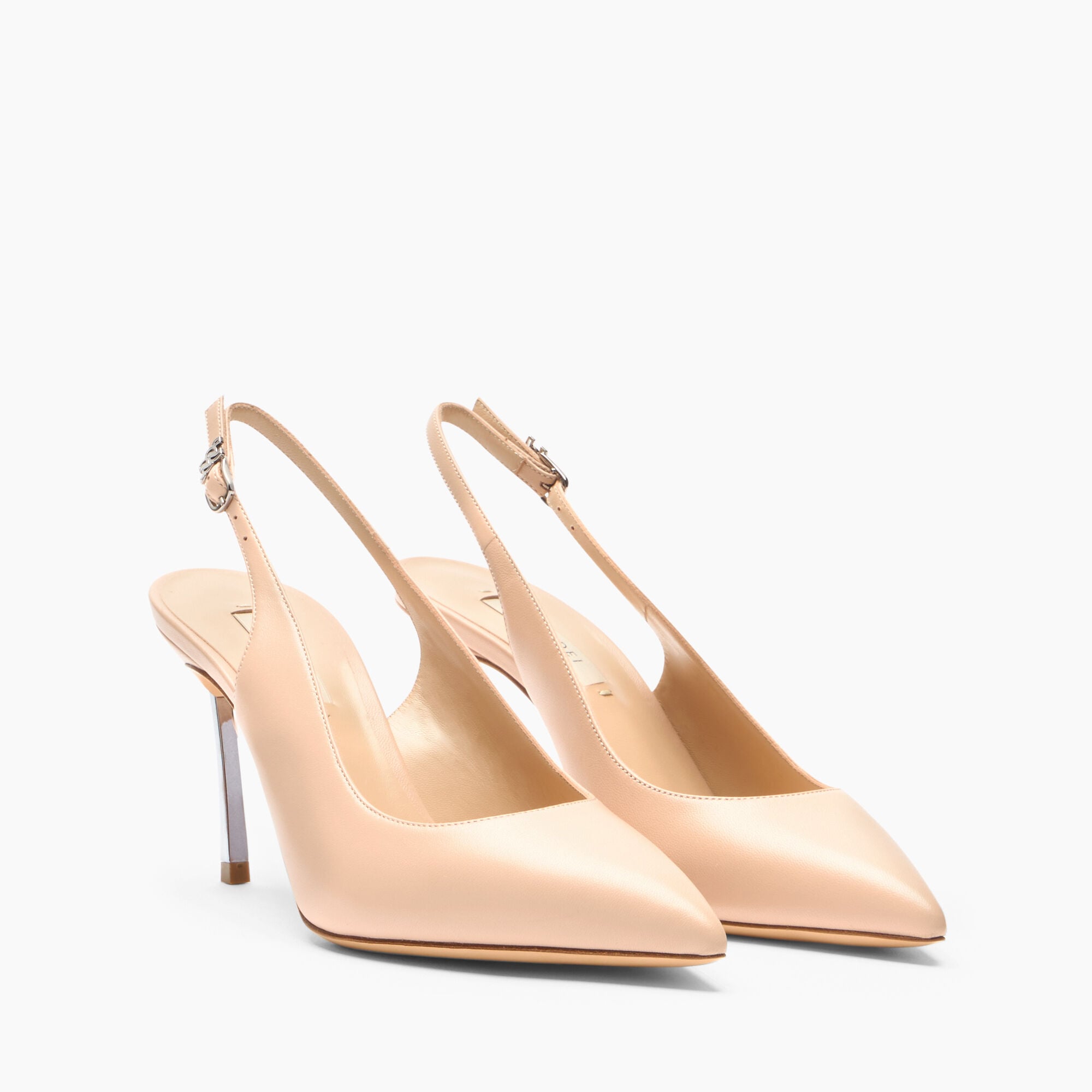Casadei Blade Minorca Slingback Powder Pink 1G660A080MC1588 Casadei Blade Minorca Slingback Powder Pink 1G660A080MC1588
