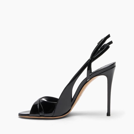 Casadei Julia Double Belts Black 1L414B1001TIFFA Casadei Julia Double Belts Black 1L414B1001TIFFA