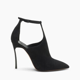 Casadei Escarpin Blade Suede Debby Black 1H085C100TCAMOS