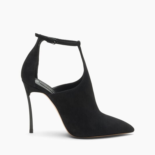 Casadei Escarpin Blade Suede Debby Black 1H085C100TCAMOS