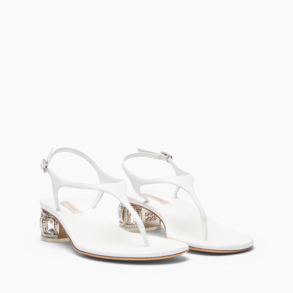 Casadei صندل Belle Epoque أبيض 1N253B0301C2971