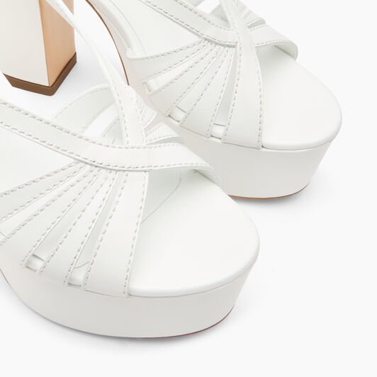 Casadei Elsa Plateauschuhe Weiss 1L463B1201C2124