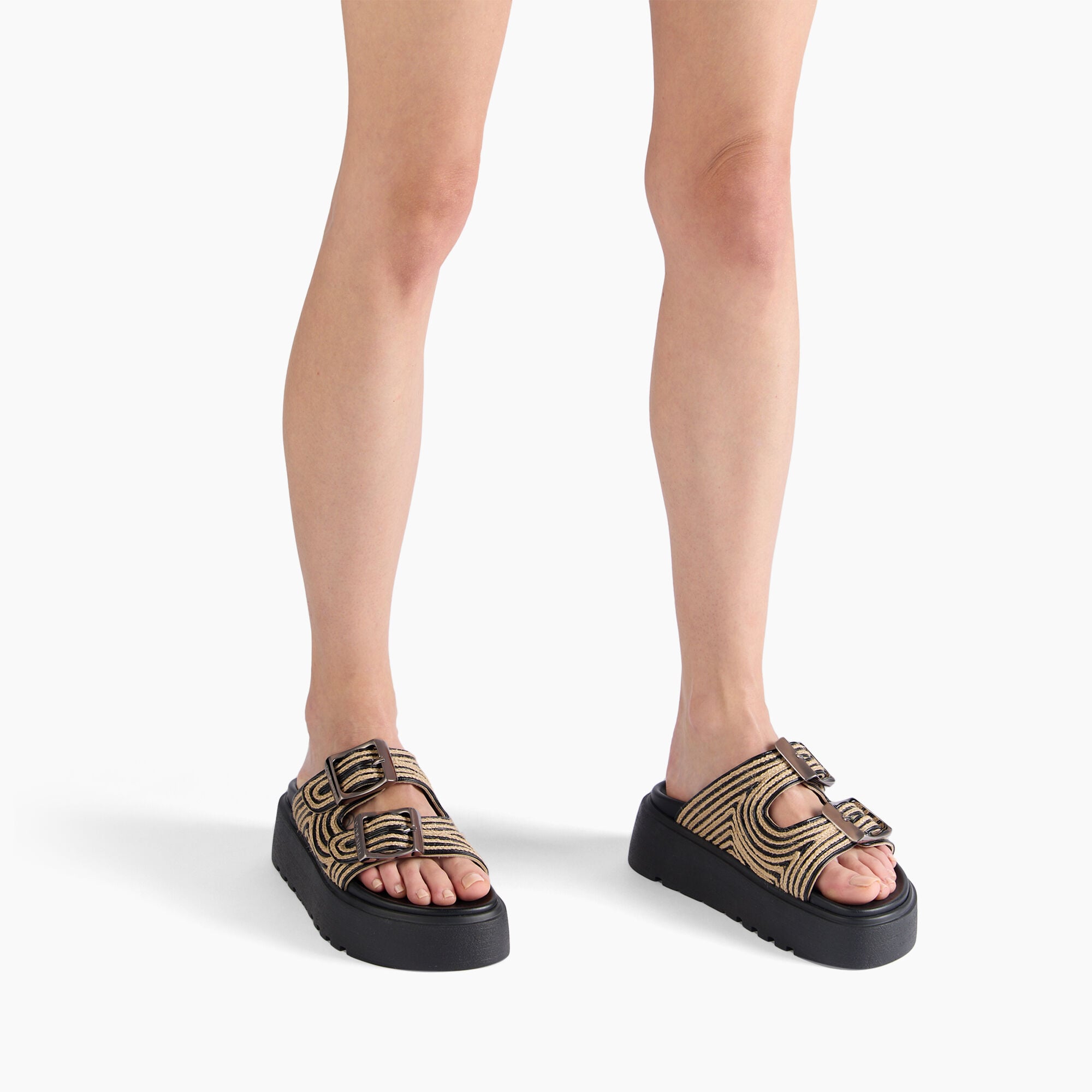 Thaiti Birki in Black for Women | Casadei®