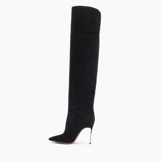 Casadei Blade Reversible Over The Knee Black 1T076A100MC1832