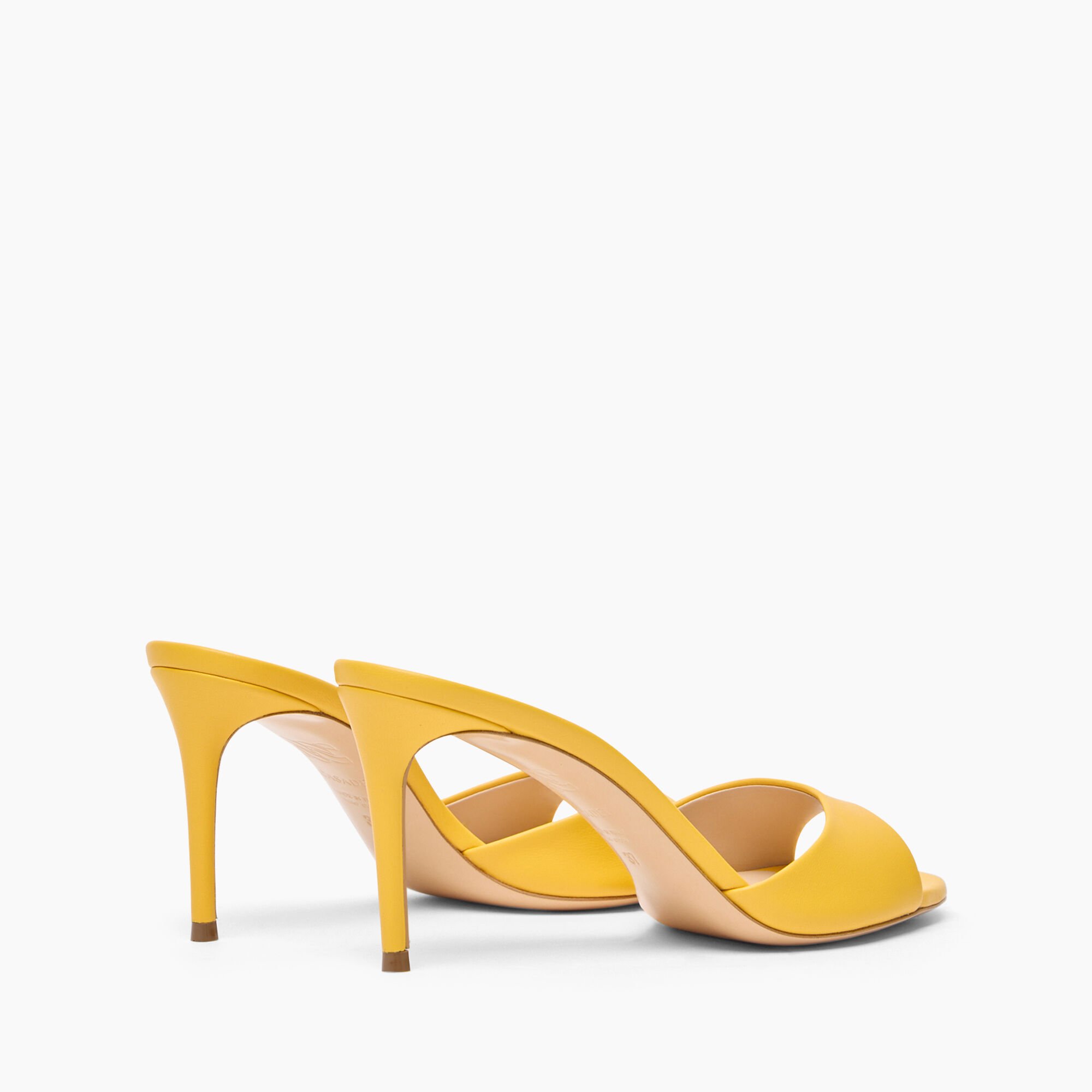 Casadei Julia Leather Mules Curcuma 1M407J0801MINOR