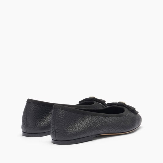 Casadei Leather Ballet Flats Nero 1A285J0101C2363