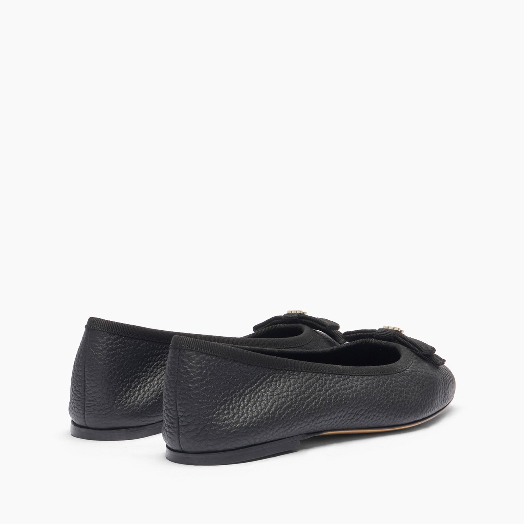 Casadei Leather Ballet Flats Nero 1A285J0101C2363