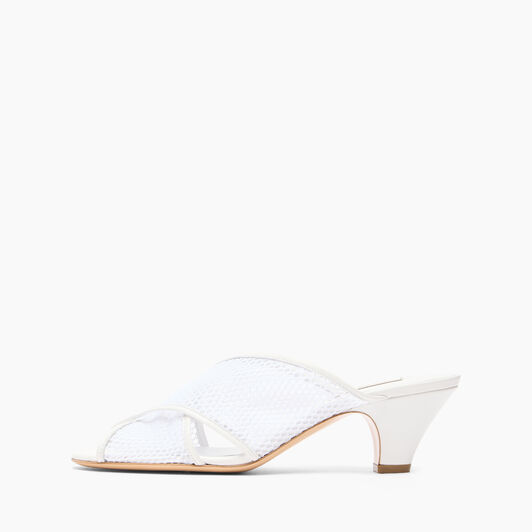 Casadei Muni Net Mules White 1H028J0501T0508