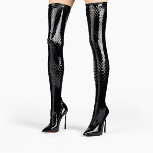 Casadei Ultravox Over The Knee Black 1T095W120TULTRA