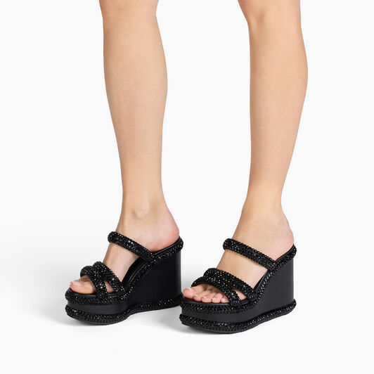 Casadei Sirio Wedge Black, black 1M505B0801C2958