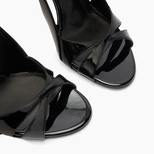 Casadei Julia Double Belts Black 1L414B1001TIFFA Casadei Julia Double Belts Black 1L414B1001TIFFA