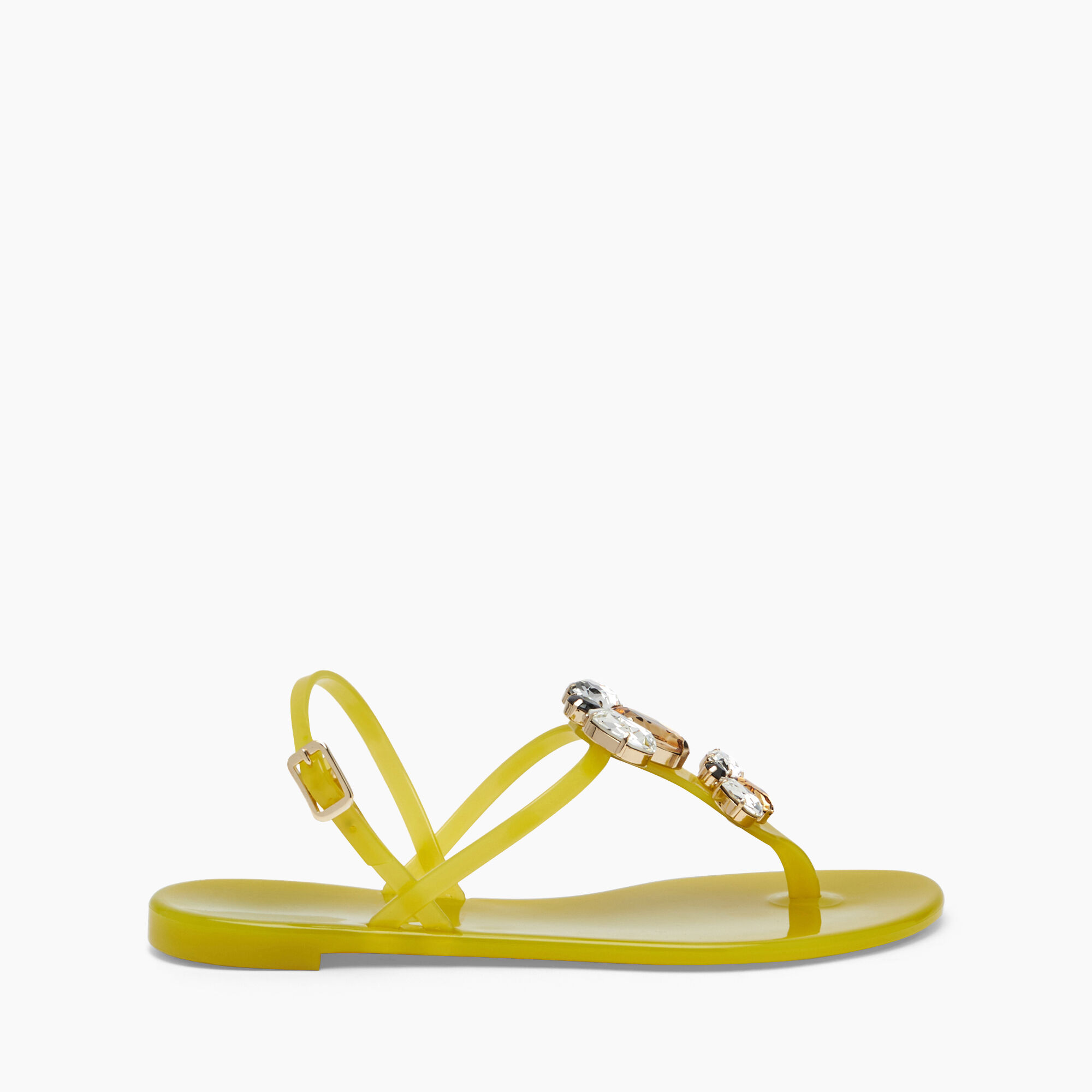 Jelly Flats in Citrine for Women Casadei