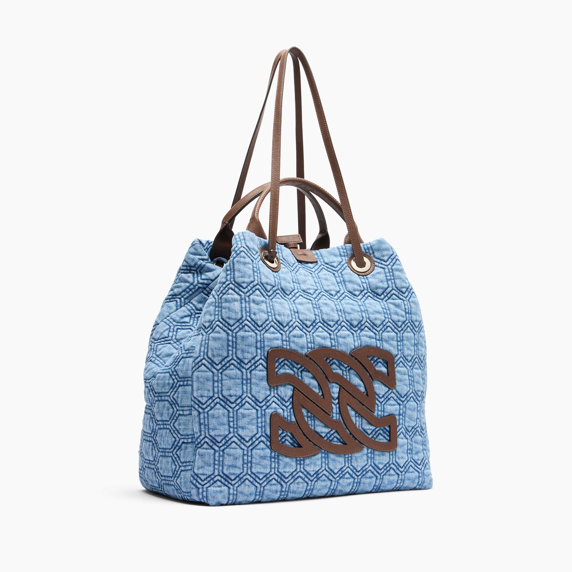 Casadei Denim Bag Denim and Saddle 3W472J0000DENCC