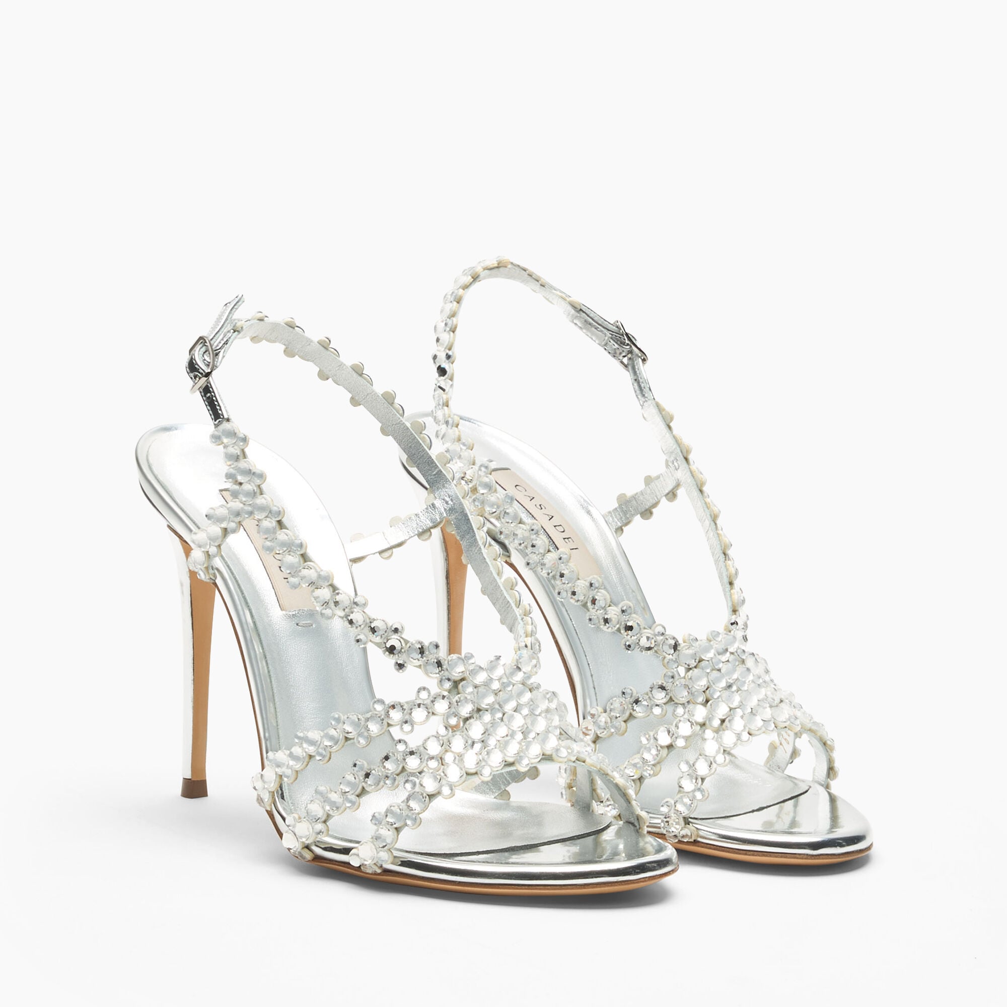 Casadei Sandalo Julia C-Love Silver + Argento 1L488C1001C3077 Casadei Sandalo Julia C-Love Silver + Argento 1L488C1001C3077