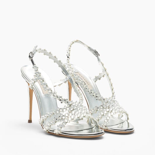 Casadei Sandalo Julia C-Love Silver + Argento 1L488C1001C3077 Casadei Sandalo Julia C-Love Silver + Argento 1L488C1001C3077