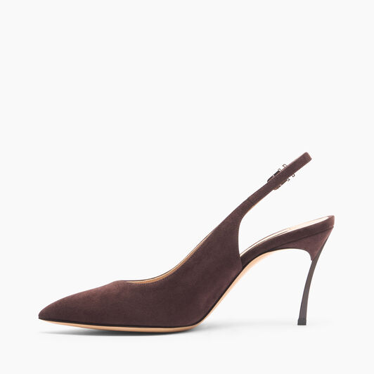 Casadei Suede Slingbacks Carruba 1G660A080TCAMOS Casadei Suede Slingbacks Carruba 1G660A080TCAMOS