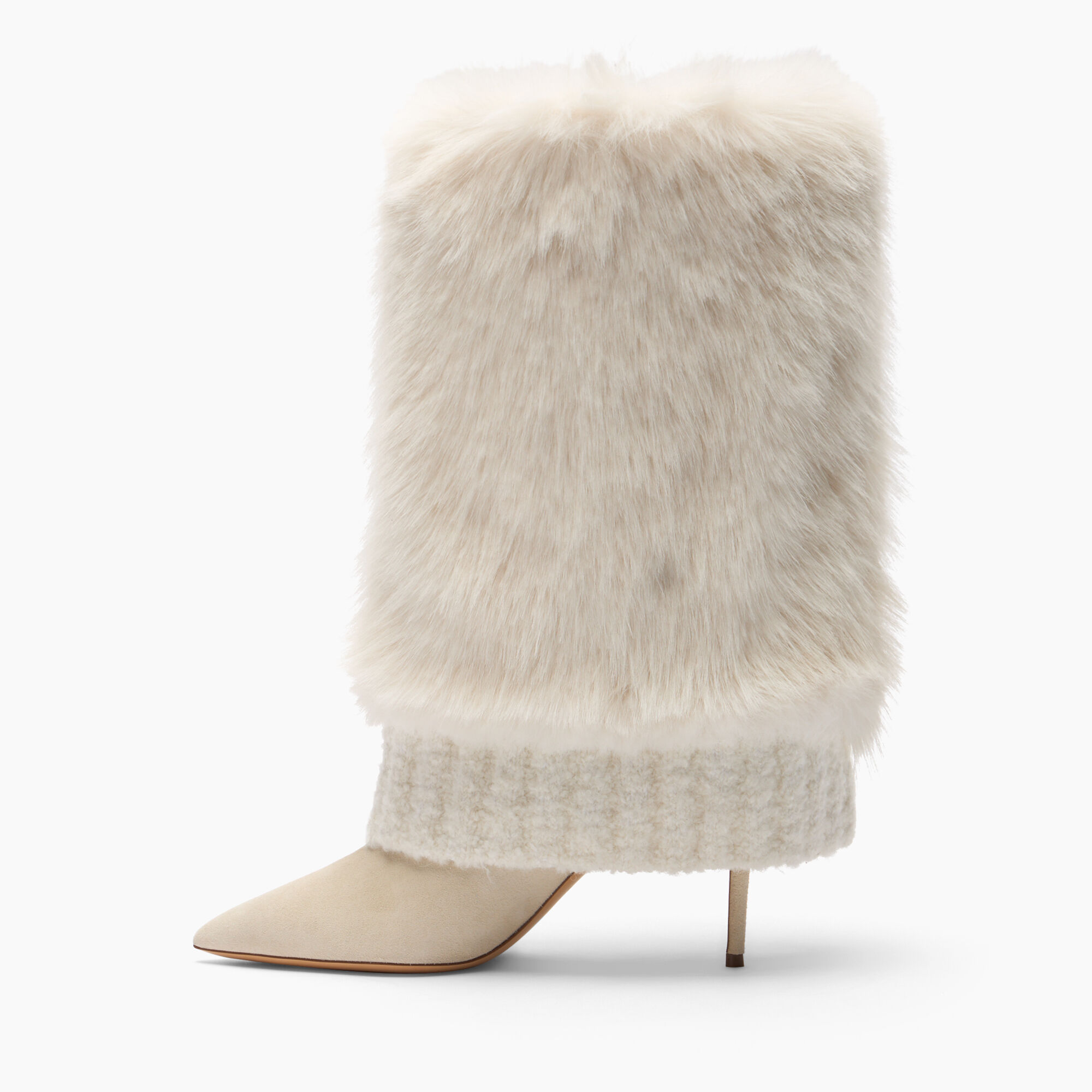 Casadei Double Face Julia High Boot Yogurt+White 1S398A0801T0561