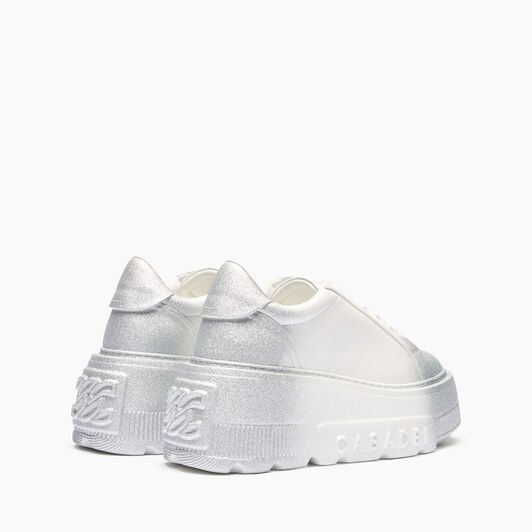 Casadei Nexus Salento Reflex Sneakers White and Silver 2X045J0701C2691