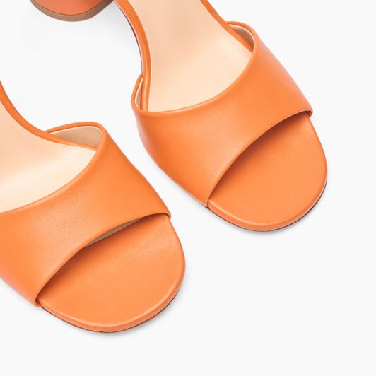 Casadei Cleo Leather Sandals Paprika 1L307J0801C2649 Casadei Cleo Leather Sandals Paprika 1L307J0801C2649