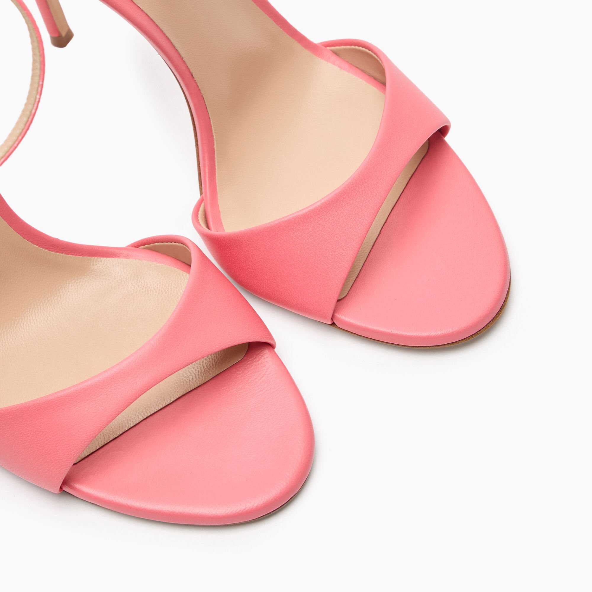 Casadei Julia Leather Sandals Coral 1L293J1001MINOR