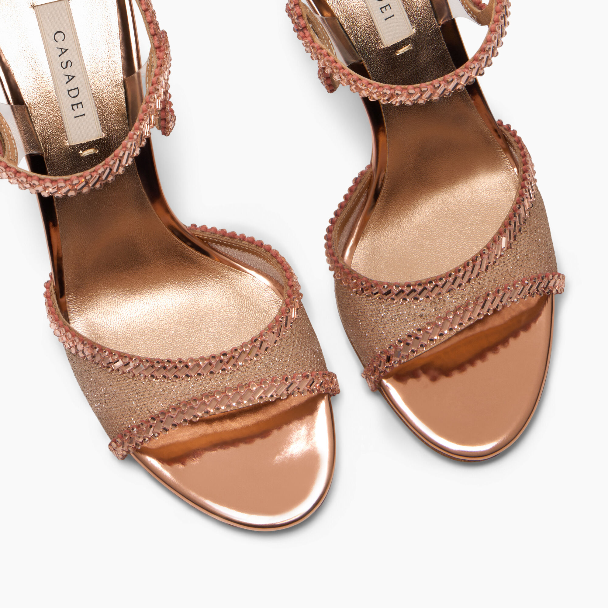 Josephine Julia Sandal in Blush, rose gold for Women | Casadei®
