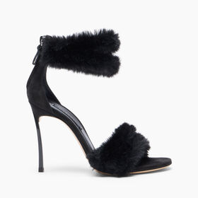 Casadei Blade Diva Minorca Sandal Black 1L487C100TT0594