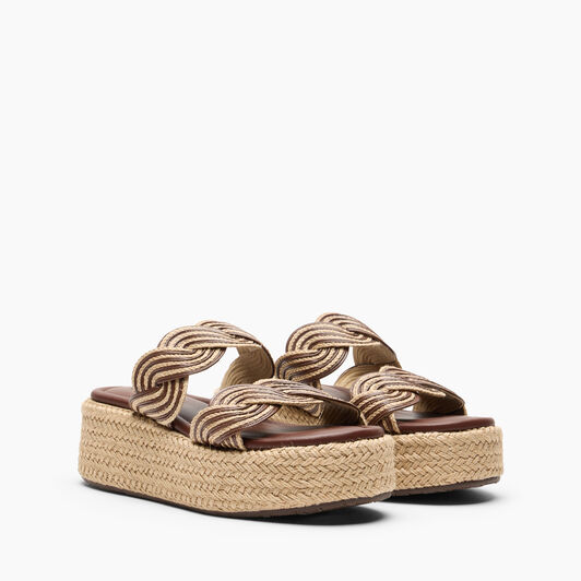 Casadei Thaiti Wedge Cocoa 1M571B0201TAHTI