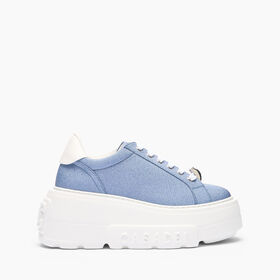 Casadei Nexus Cas25 Sneakers Denim and White 2X042J0701C2672