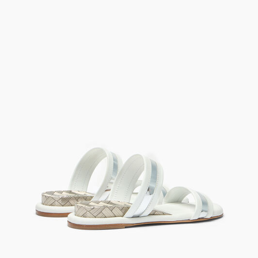 Casadei Zeppa Blade Flat White, silver 1M511B0201C2963