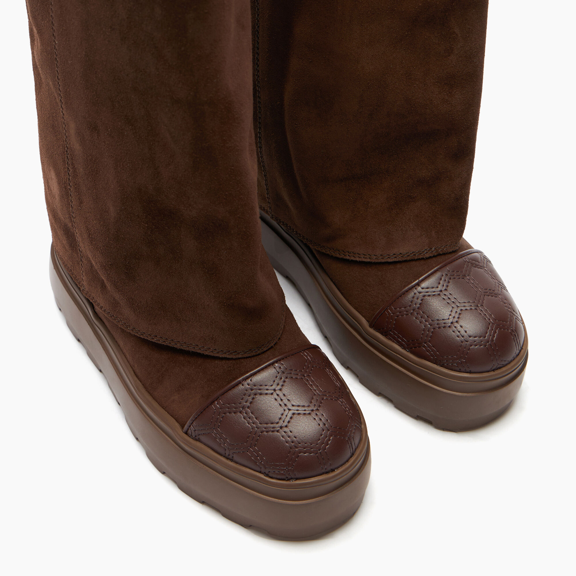  Maison Lab Double Face Suede Boots Cocoa Sella 2S356Y0801C2573