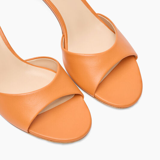 Casadei Julia Kitten Leather Mules Paprika 1M408J0501MINOR