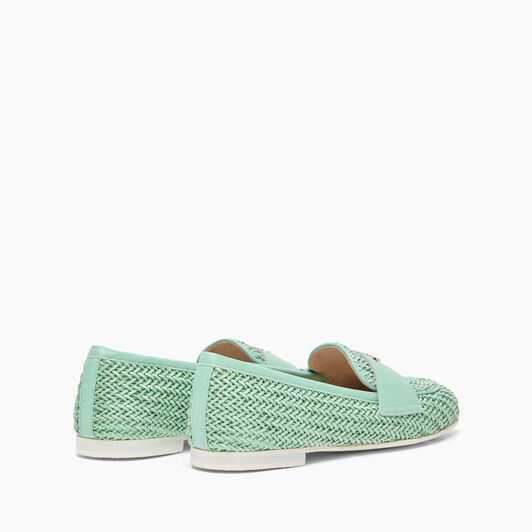 Casadei Hanoi Loafers Milk and Mint 1A255X0101C2366