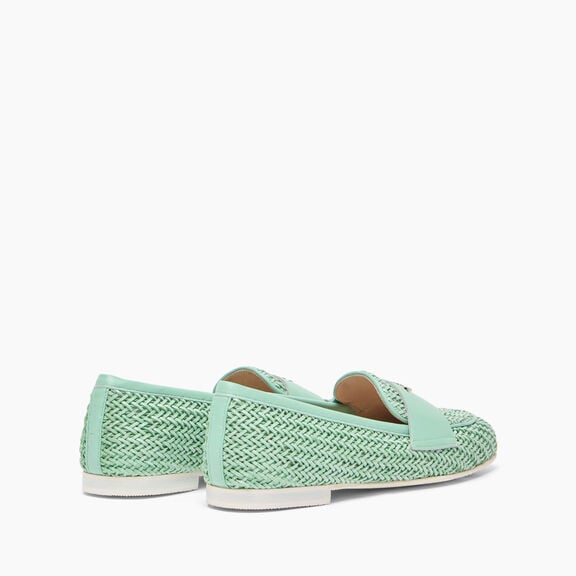 Casadei Hanoi Loafers Milk and Mint 1A255X0101C2366
