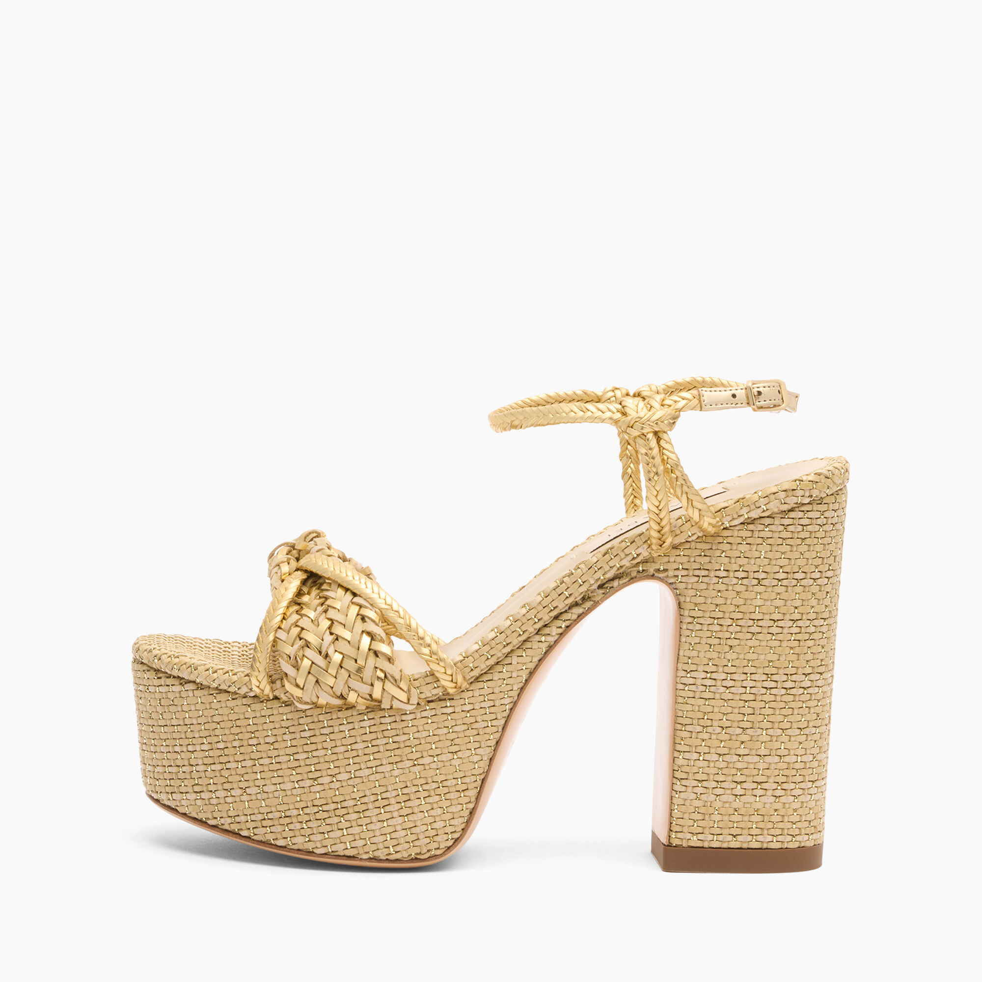 Casadei Marbella Lux  Wedge Isa Bambu and gold 1L343J1201C2730