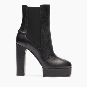 Casadei Betty Leather Ankle Boots Multicolor 2X022Y0201ORCML