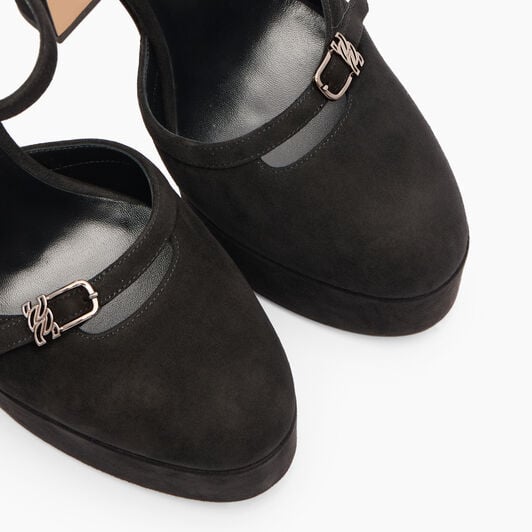 Casadei Patty Platforms Black 1H046A1301CAMOS Casadei Patty Platforms Black 1H046A1301CAMOS