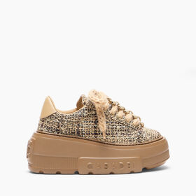 Casadei Nexus Buclé Sneaker Camel 2X125C0701C3090