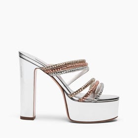 Casadei Plataforma Patty Andromeda Silver 1M514B1301C2967 Casadei Plataforma Patty Andromeda Silver 1M514B1301C2967