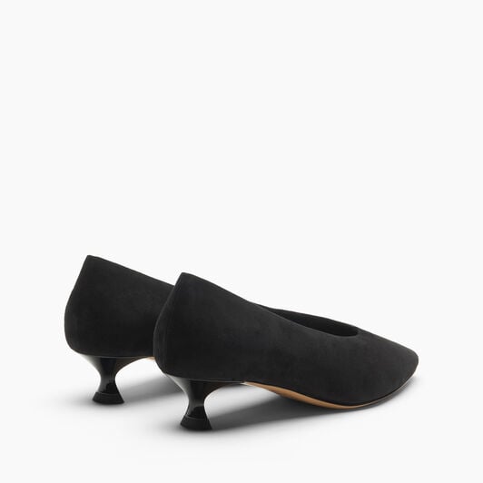 Casadei Giselle Suede Pump Black 1F063C030TCAMOS Casadei Giselle Suede Pump Black 1F063C030TCAMOS