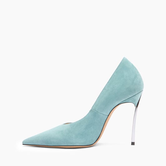 Casadei Superblade Suede Pumps Blue Troll 1F023A100MCAMOS Casadei Superblade Suede Pumps Blue Troll 1F023A100MCAMOS