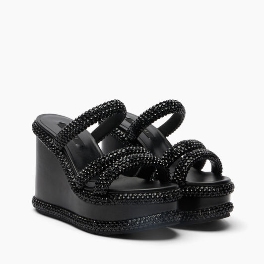 Casadei Sirio Wedge Black, black 1M505B0801C2958