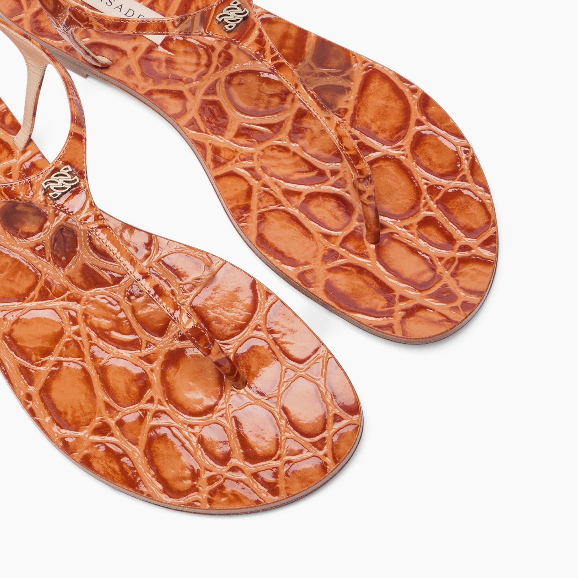 Casadei Jurassic Thong Sandals Paprika 1N232J0101C2663
