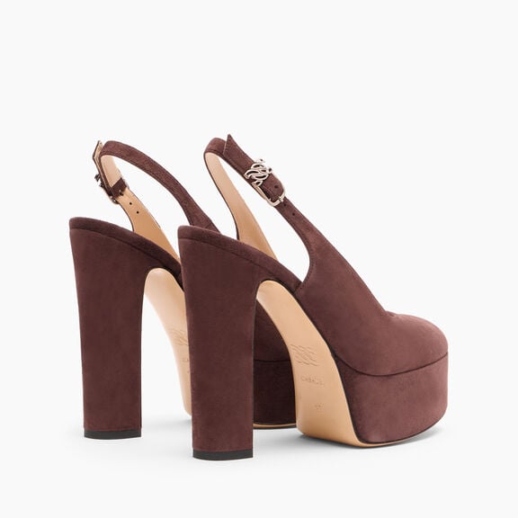 Casadei صندل باتي بلاتفورم من الشمواه Carruba 1G659A1301CAMOS Casadei صندل باتي بلاتفورم من الشمواه Carruba 1G659A1301CAMOS
