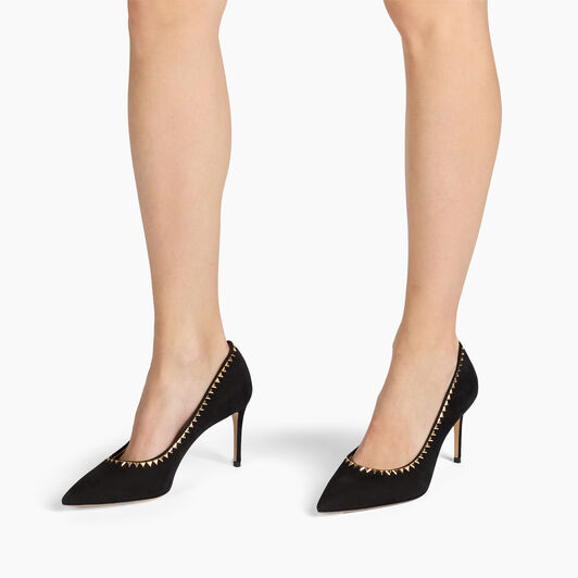 Casadei Divine Pump Julia Gold Black 1F038A0801C2903