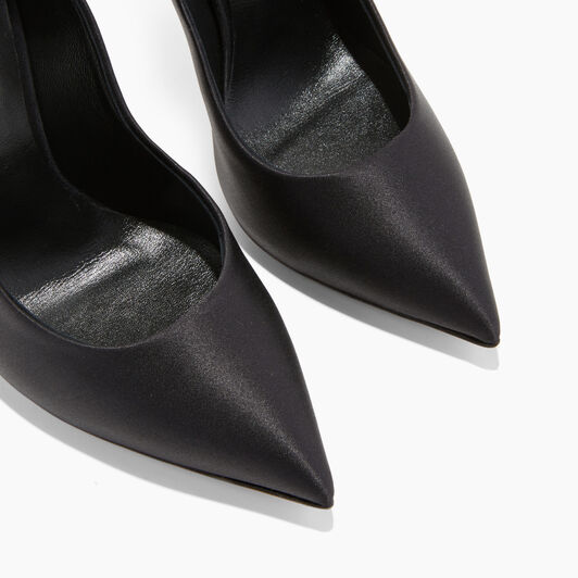 Casadei Blade Twenties noir et cristal 1F916W120TSATIN
