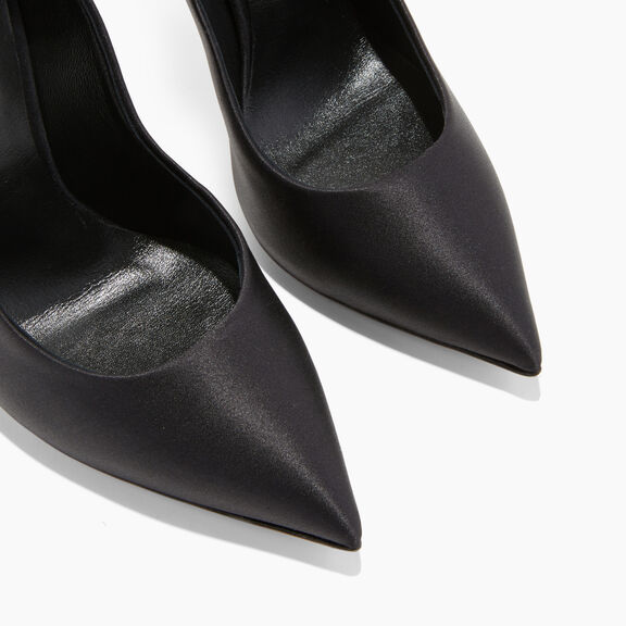Casadei حذاء بكعب بليد توينتيز أسود وكريستال 1F916W120TSATIN