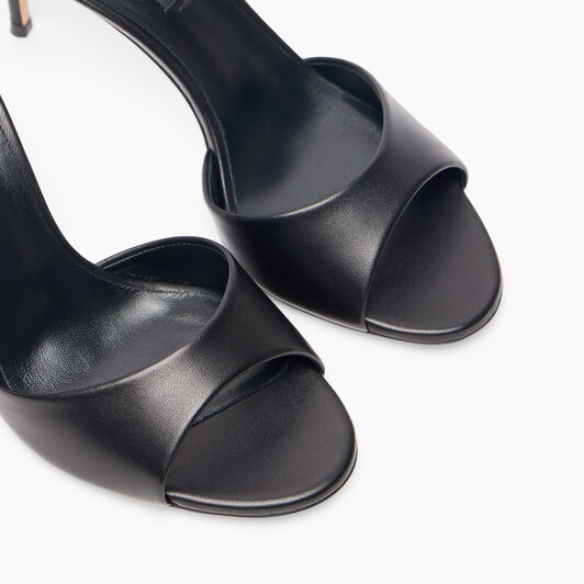 Casadei Julia Leather Mules Black 1M407J0801MINOR