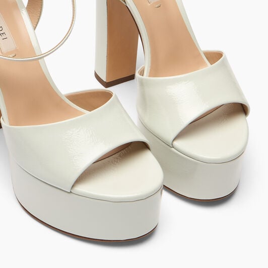 Casadei Patty Dream Lac Platform Offwhite 1L405A1301DREAM Casadei Patty Dream Lac Platform Offwhite 1L405A1301DREAM